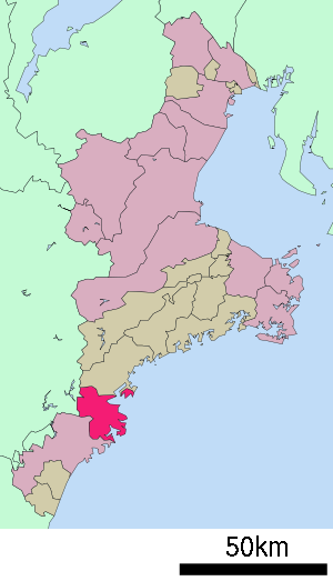 Lage Owases in der Präfektur