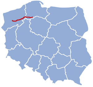 Strecke der Bahnstrecke Chojnice–Runowo Pomorskie