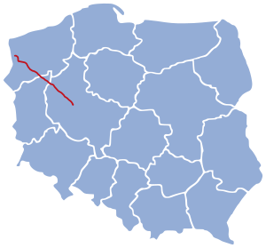 Strecke der Bahnstrecke Poznań–Szczecin