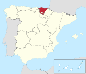 Lage des Baskenlandes