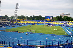 Das Paxtakor-Zentral-Stadion in Taschkent im Mai 2009