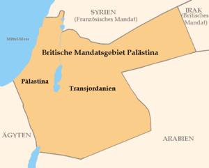 Karte Patriarchal-Exarchat Jerusalem und Amman