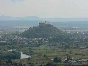 Blick auf die Burg Palanok