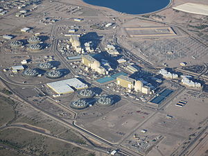 Luftbild des Kernkraftwerks