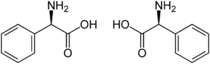 Strukturformel von α-Phenylglycin
