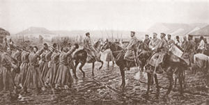 Die Bulgaren nach der Schlacht von Pirot
