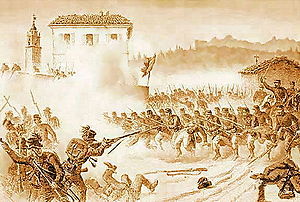 Quinto Cenni - la battaglia di Varese Maggio 1859 - litografia - 1889.jpg
