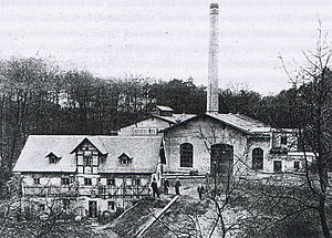 Elektrizitätswerk Niederlößnitz, um 1902