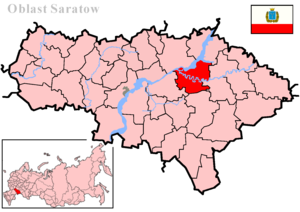 Lage in der Oblast Saratow