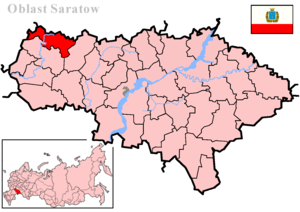 Lage in der Oblast Saratow