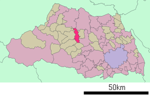 Lage Ranzans in der Präfektur