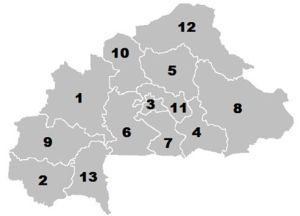 Regionen Burkina Fasos