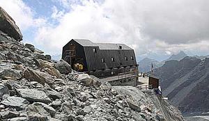 Die Schutzhütte Rifugio Guide della Val d'Ayas.