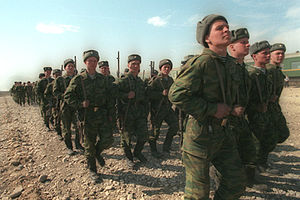 Russische Fallschirmjäger im März 2000 in Tschetschenien