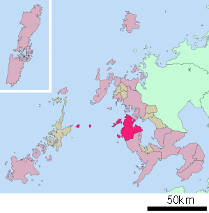 Lage Saikais in der Präfektur
