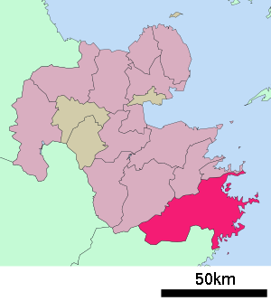 Lage Saikis in der Präfektur