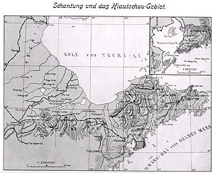 Lage Deutsches Pachtgebiet Kiautschou