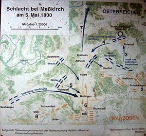 Taktische Darstellung der Schlacht bei Meßkirch