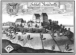 Burg Neudeck auf einem Stich von Michael Wening aus dem Jahre 1723