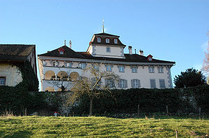 Schloss Hilfikon, von der Ostseite gesehen
