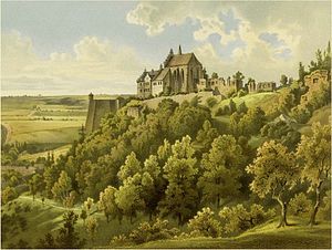 Schloss Mansfeld um 1860, Sammlung Alexander Duncker