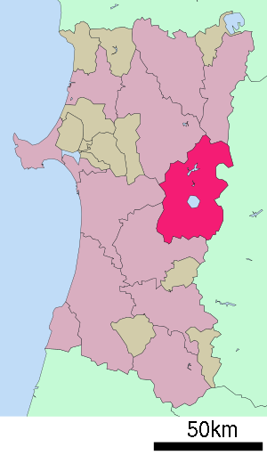 Lage Sembokus in der Präfektur