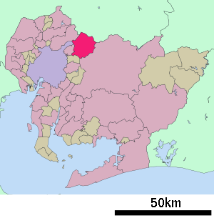 Lage Setos in der Präfektur