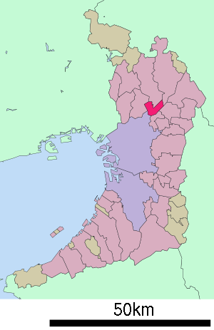 Lage Settsus in der Präfektur