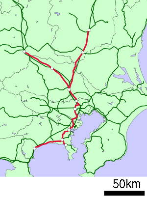 Strecke der Shōnan-Shinjuku-Linie