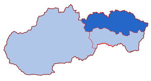 Karte Erzeparchie Prešov
