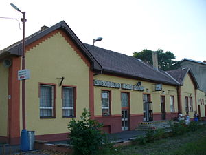 Bahnhof in Slovenské Nové Mesto