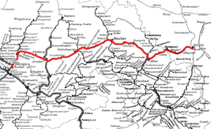 Strecke der Bahnstrecke Dresden–Görlitz