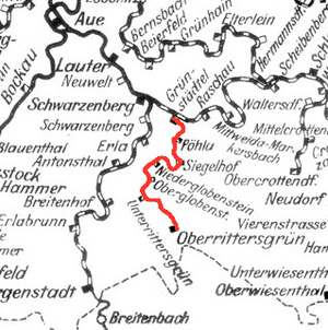 Ausschnitt der Streckenkarte Sachsen (1902)