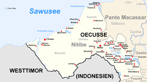 Der Suco Beneufe liegt im Westen des Subdistrikts Nitibe.