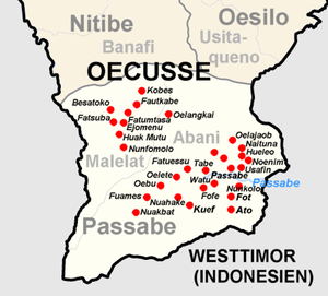 Abani bildet die Südspitze des Distrikts Oecusse.