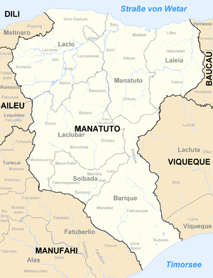 Der Suco Fatuwaque liegt im Zentrum des Subdistrikts Barique.