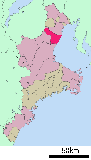 Lage Suzukas in der Präfektur