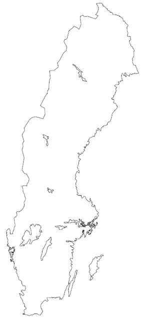 Karte der Superettan-Vereine 2009