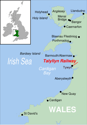 Strecke der Talyllyn Railway