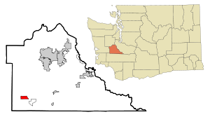 Thurston County Washington Incorporated and Unincorporated areas Rochester Highlighted.svg