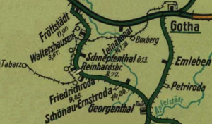 Strecke der Thüringerwaldbahn