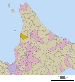 Lage Tomamaes in der Präfektur