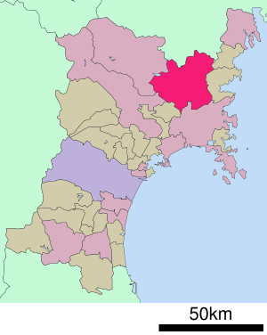Lage Tomes in der Präfektur