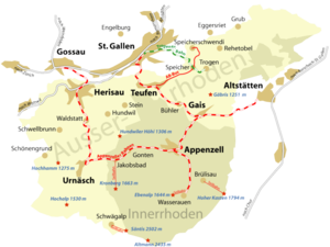 Strecke der Trogenerbahn