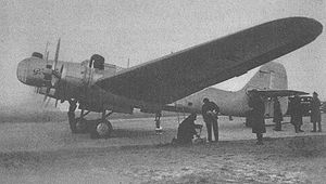 Die ANT-37 bei der Vorbereitung zum Rekordflug am 24. September 1938