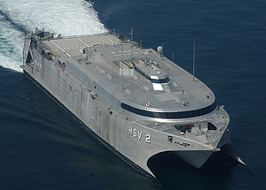 US Navy 031010-N-3236B-001 High Speed Vessel Two (HSV-2) navigates the waters off the coast of Southern Iraq.jpg