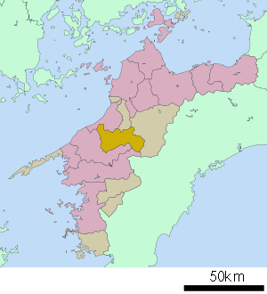 Lage Uchikos in der Präfektur
