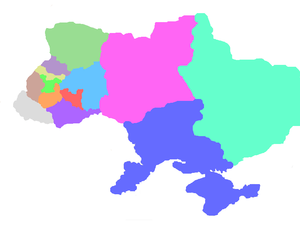 Karte der Kirchenprovinz Erzeparchie Kiew