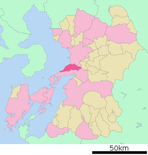 Lage Utos in der Präfektur