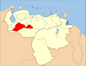 Karte Bistum Barinas